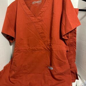 Grey's Anatomy Women's Top in Rust Orange